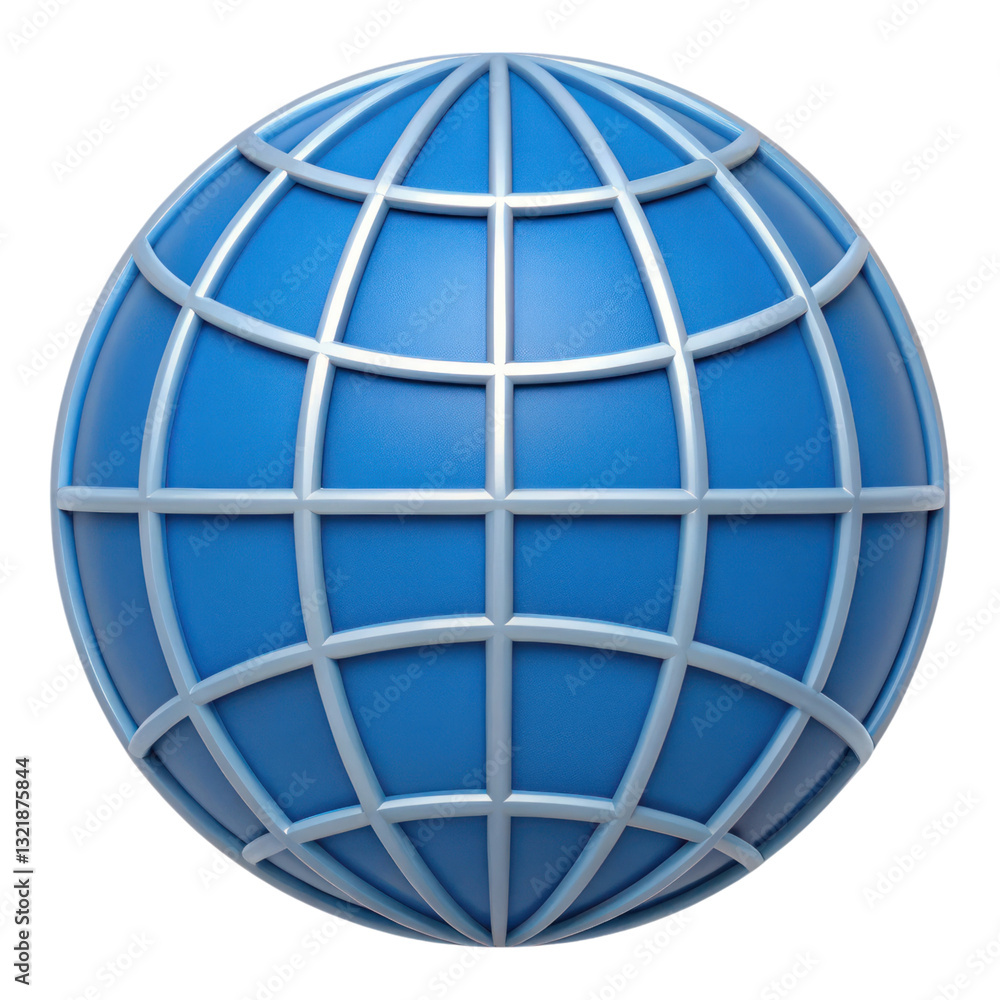 Poster digital globe icon representing global internet network connectivity