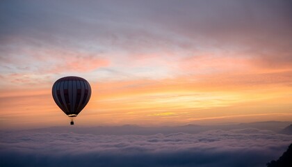Obraz premium hot air balloon in sunset