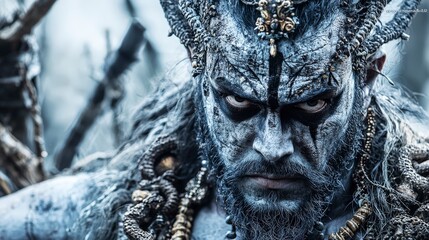 Epic battle scene of lakshmana defending rama mythical forest fantasy art dramatic atmosphere close-up loyalty theme