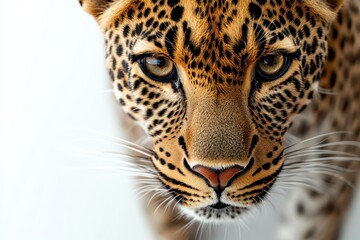 Close-Up Portrait of a Majestic Leopard with Stunning Features