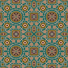Abstract batik tie-dye textile pattern - Illustration	
