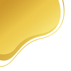 golden wave shape for corner border certificate frame, gold wave curve for banner decoration, golden wave corner shape for modern element, stripes ribbon graphic gold, luxury striped gold