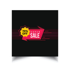 sale promo banner discount template