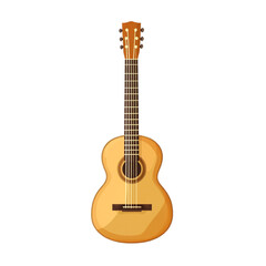 Naklejka premium A classic acoustic guitar ready to play sweet melodies
