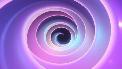 Obraz premium Abstract spiral tunnel of swirling pastel colors