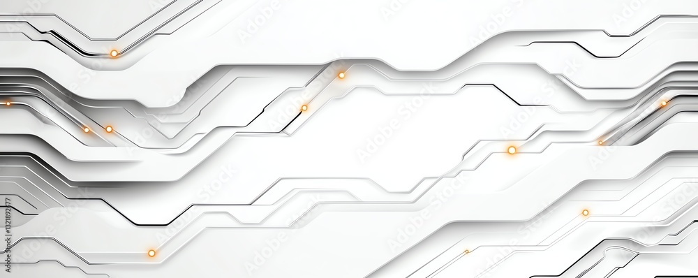Poster abstract technological background featuring sleek lines and circuit patterns, conveying innovation a