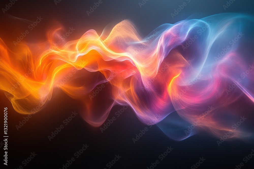 Fototapete A vibrant swirl of colors blending beautifully, creating a mesmerizing abstract pattern that captivates the viewer's imagination.