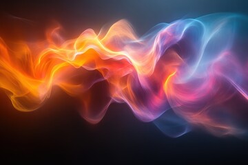 Fototapeta premium A vibrant swirl of colors blending beautifully, creating a mesmerizing abstract pattern that captivates the viewer's imagination.