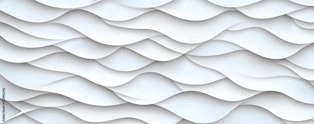 Poster this abstract background features elegant waves of white, creating a soft and textured design perfec