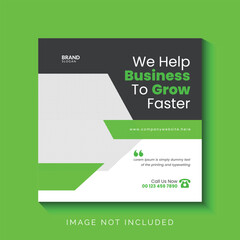 business social media post template 