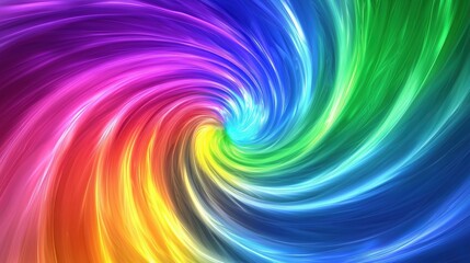 Obraz premium A vibrant swirl of colors creating an abstract design with smooth gradients.