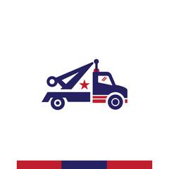 carrier truck, towing truck illustration vector, truck trailer transport logistics, delivery, express services
