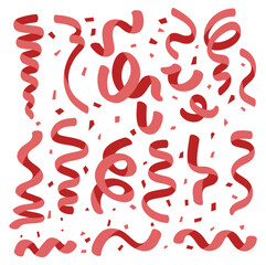 ribbon party celebration background vector