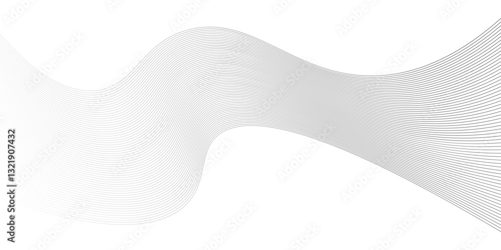 Poster smooth flowing wave gradient dots background