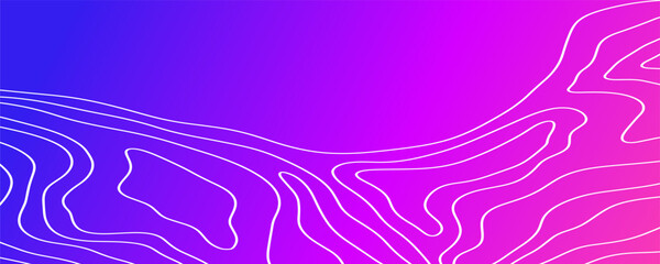 Futuristic neon abstract topography background