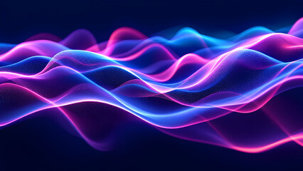 Futuristic Abstract Wave Background with Glowing Blue and Purple Light Streaks – Dynamic Energy Flow, Technology-Inspired Digital Art, and Modern Aesthetic Design
