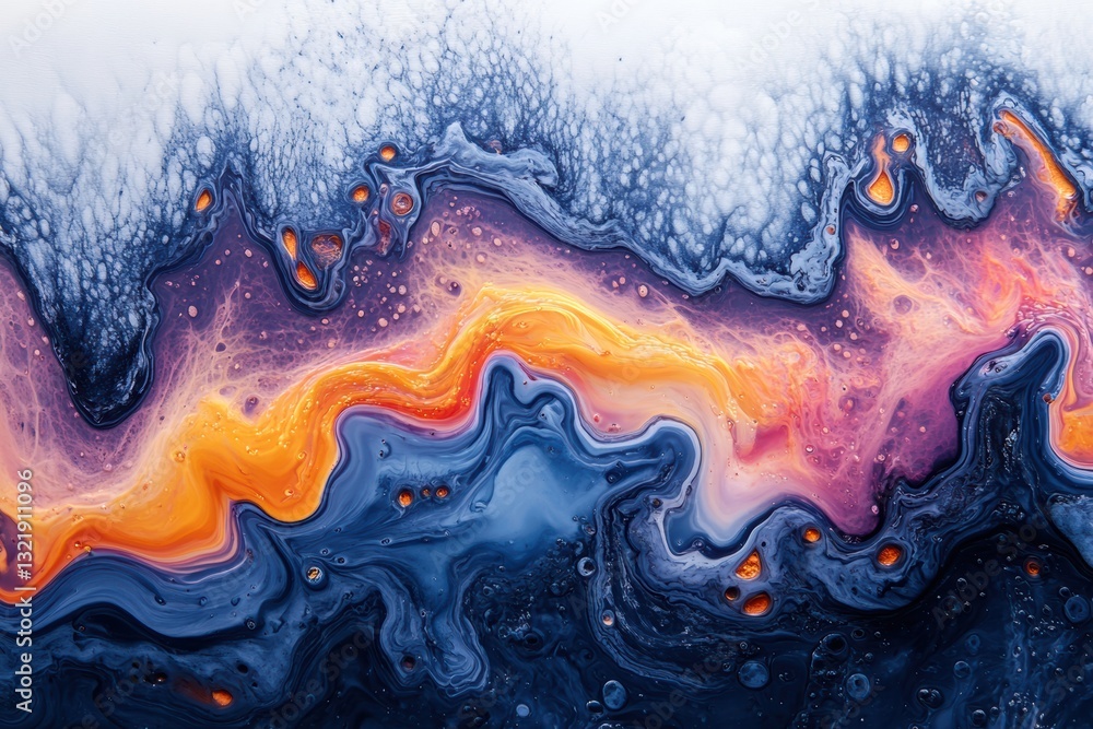 Poster vibrant abstract design showcasing flowing colors in stunning waves. ideal for creative projects, ba