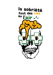 Tete de mort sobriete fout vie air