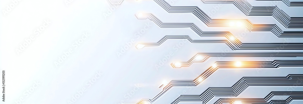 Poster futuristic digital background featuring abstract circuit patterns and glowing elements. perfect for 