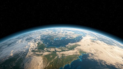 Earth at Night From Space City Lights and Cloud Cover