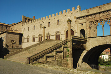 Fototapeta premium Palazzo Papale, quartiere medioevale, Viterbo