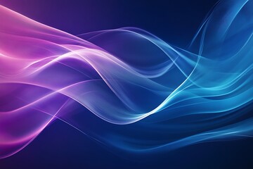 Fototapeta premium Abstract Digital Light Streaks – Futuristic Blue & Violet Flowing Background
