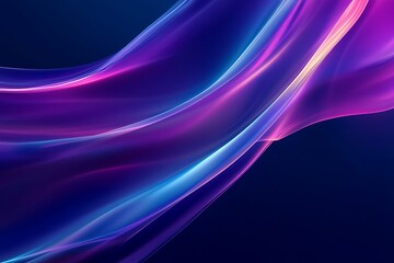 Obraz premium Abstract Digital Light Streaks – Futuristic Blue & Violet Flowing Background