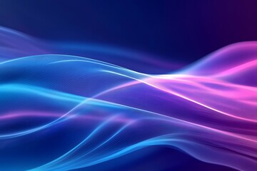 Abstract Digital Light Streaks &ndash; Futuristic Blue & Violet Flowing Background