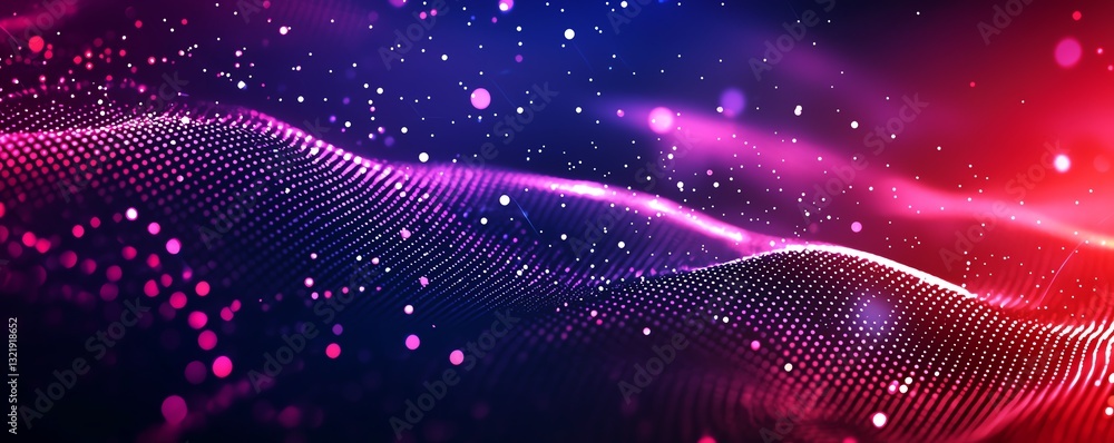Aufkleber a mesmerizing abstract design featuring colorful waves and dots