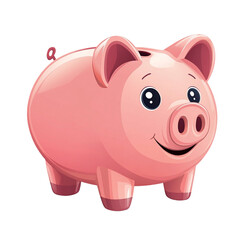 A cheerful piggy bank ready to save your money