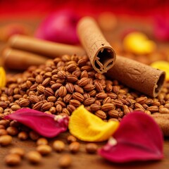 Aromatic Spices Festive Petals Autumnal Warmth