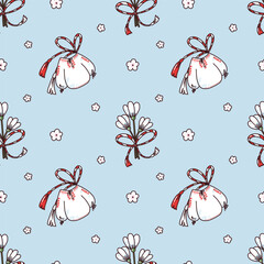 seamless pattern with martisor
