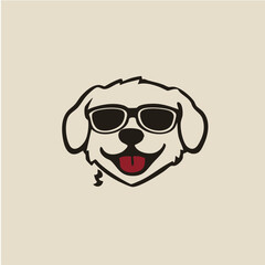 Cool Stylish Dog Wearing Trendy Red Sunglasses