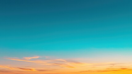 Fototapeta premium Vibrant Blue Sky with Fluffy White Clouds Evoking a Bright Sunny Day