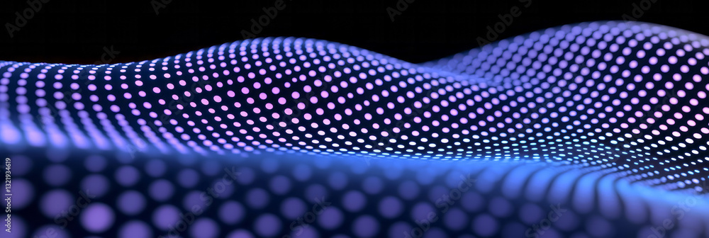 Aufkleber an abstract composition showcasing radiant purple dots seamlessly aligned to create fluid, dynamic
