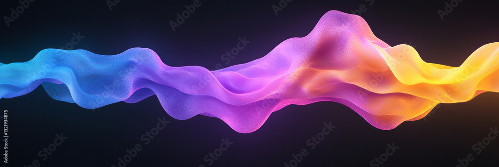 Aufkleber a high-definition minimalist artwork featuring glowing streams of particles dynamically