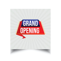 Grand Opening sale promo banner discount template