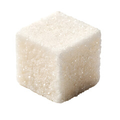 Cube of sugar isolated on white
