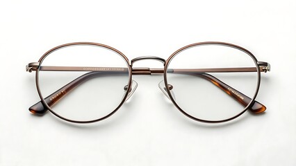Stylish Eyeglasses on a White Background &ndash; Modern Optical Fashion