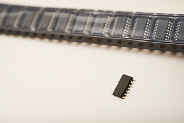 The microcircuit is in the packing tape.