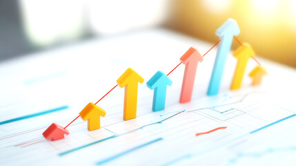 Satisfaction in Performance Metrics Growth Trends Business Analysis Data Visualization Bright Office Environment Focused Viewpoint
