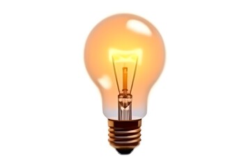 Illuminated Lightbulb Representing Inspiration and Ideas