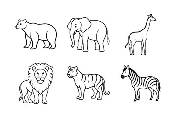 set of animals