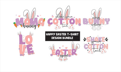 Happy Easter T-Shirt Design Bundle