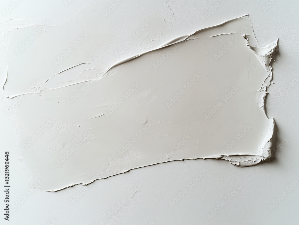 Poster texture of plaster: a close-up of plaster application, showing the subtle textures and imperfections