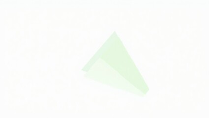 Pale Green Triangle on White Background (1)