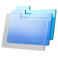 Stylized Blue Folder Icon