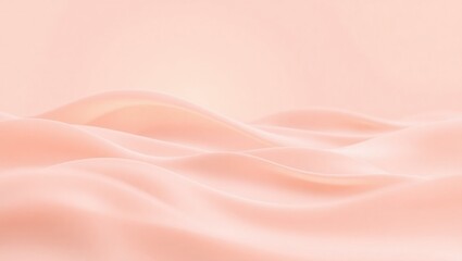 Fototapeta premium Smooth, Pink Fabric Waves Abstract