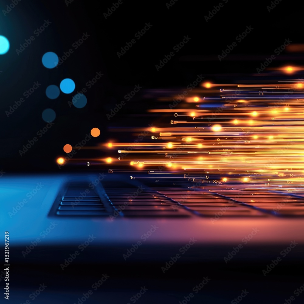 Poster enhancing traffic efficiency laptop optimization techniques for digital marketing success in a dynam