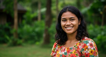 Fototapeta premium portrait of a woman from Palau